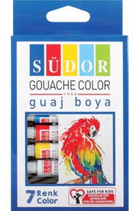 Südor Tüp Çok Renkli 7x9 ml Guaj Boya