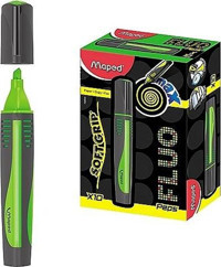 Maped 742933 Mini 10'lu Pastel Yeşil Kesik Uçlu Fosforlu Kalem
