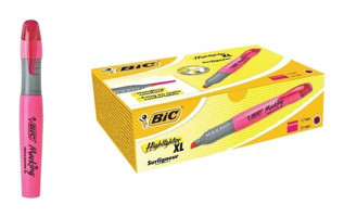 Bic 10'lu Neon Pembe Kesik Uçlu Fosforlu Kalem Seti