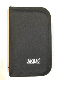 Jacbag Jac-23 Siyah Bölmeli Düz Katlanabilir 3 Gözlü Cüzdan Kalemlik