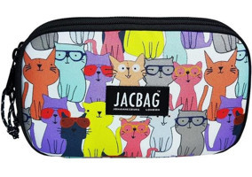 Jacbag Jac-11 Sarı-Pembe Bölmeli Çift Gözlü Cüzdan Kalemlik