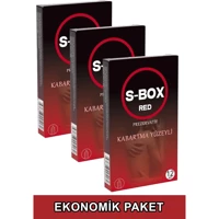S-Box Red Dotted Prezervatif 3x12'li