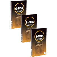 S-BOX Hisset Ultra İnce Geciktiricili Prezervatif 3x12'li