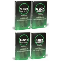 S-Box Geceler Geciktiricili Prezervatif 4x12'li