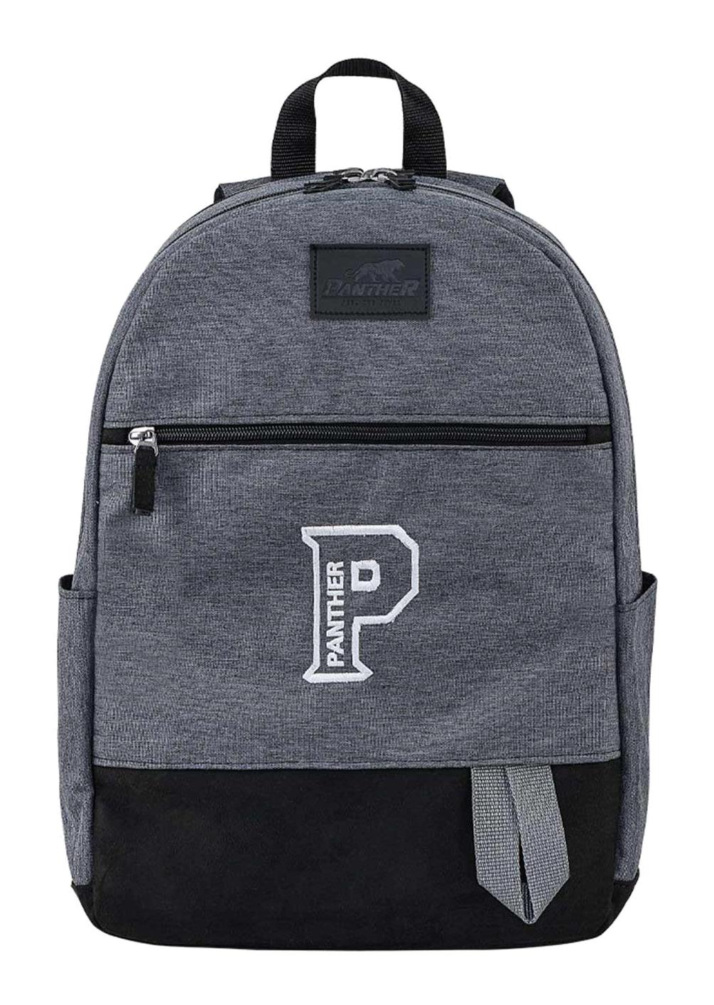 Panther PT-4296 Su Geçirmez 2 Gözlü Gri İlkokul Unisex Sırt Çantası