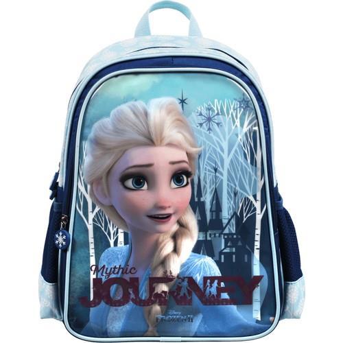 Frocx Hawk Mythıc Journey Elsa Frozen Su Geçirmez 2 Gözlü Lacivert-Mavi İlkokul Kız Çocuk Sırt Çantası
