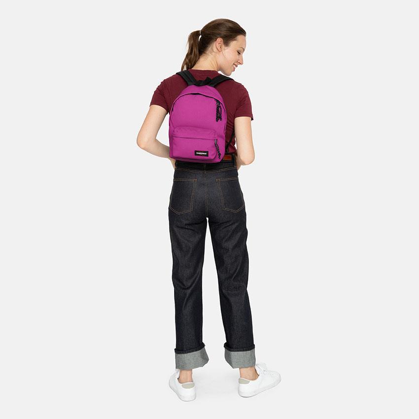 Eastpak 2 Gözlü Fuşya Lise-Üniversite Unisex Sırt Çantası
