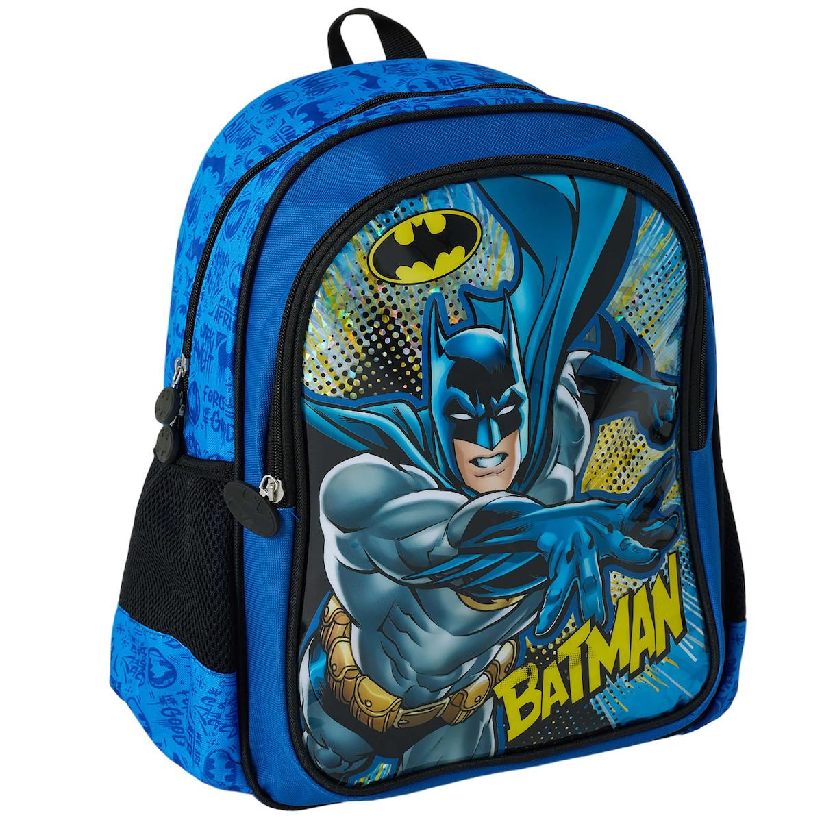 OBM 2038 Batman DC 4 Gözlü Mavi İlkokul Erkek Çocuk Sırt Çantası