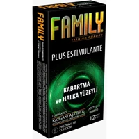Family Plus Estimulante Prezervatif 12'li