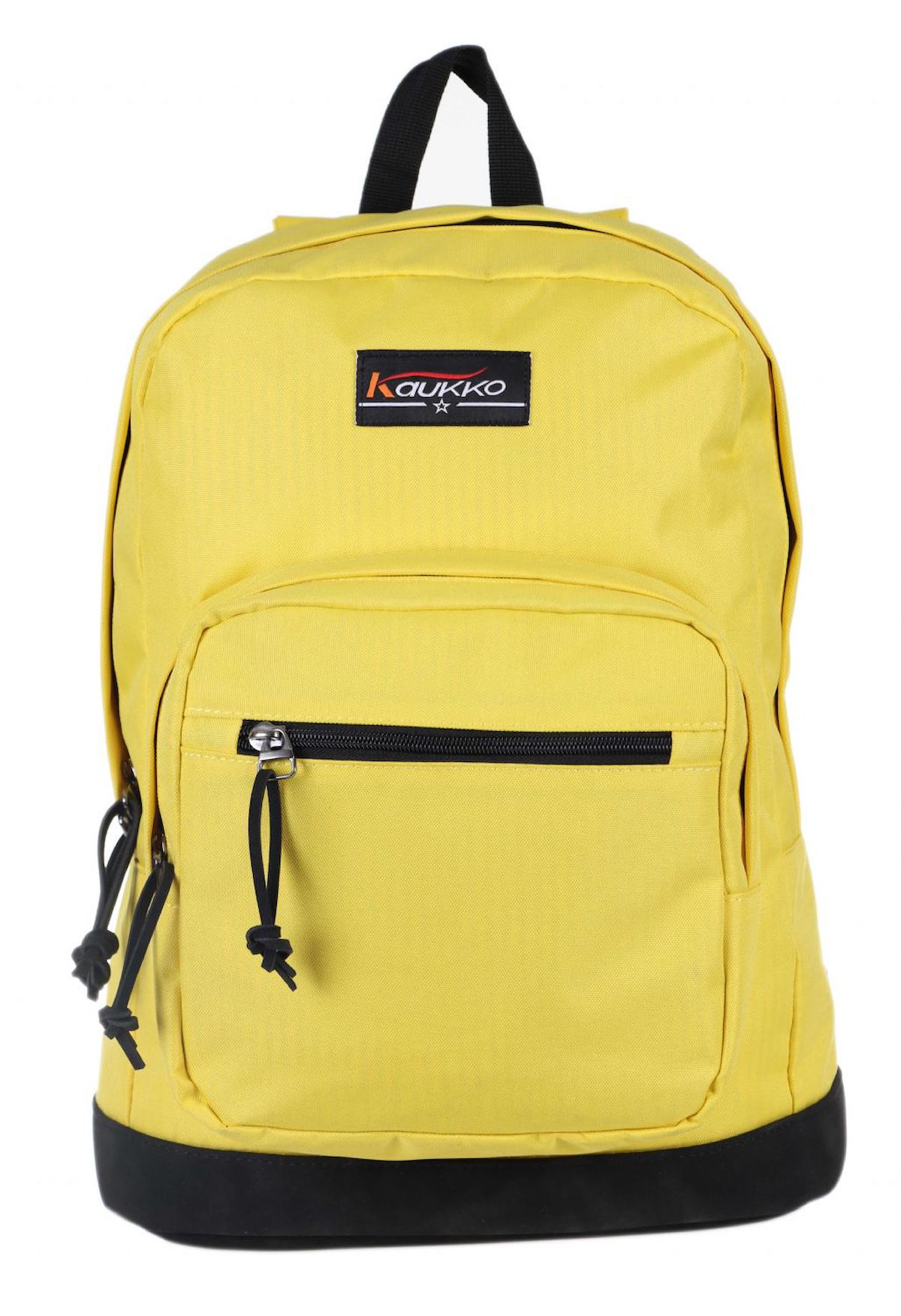 Kaukko Sport 3 Gözlü Sarı Lise-Üniversite Unisex Sırt Çantası