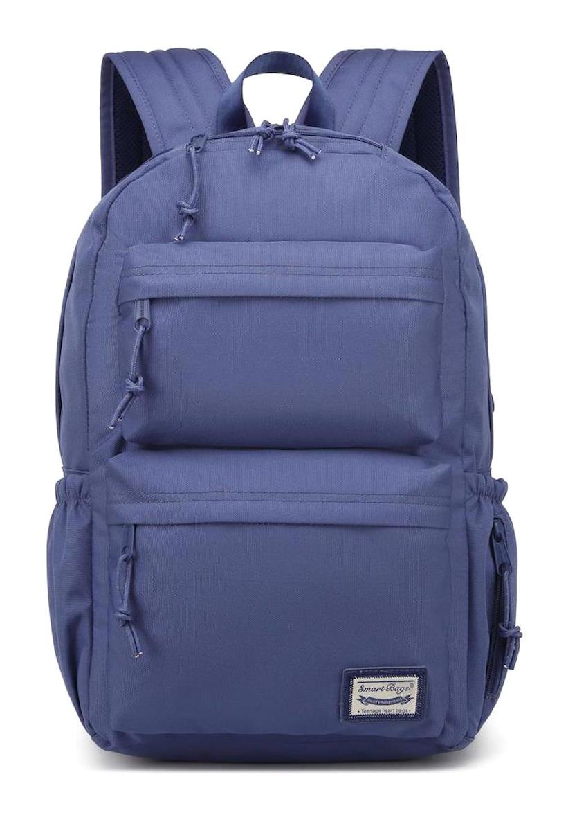 Smart Bags 3154 Çok Gözlü Koyu Mor Lise-Üniversite Unisex Sırt Çantası