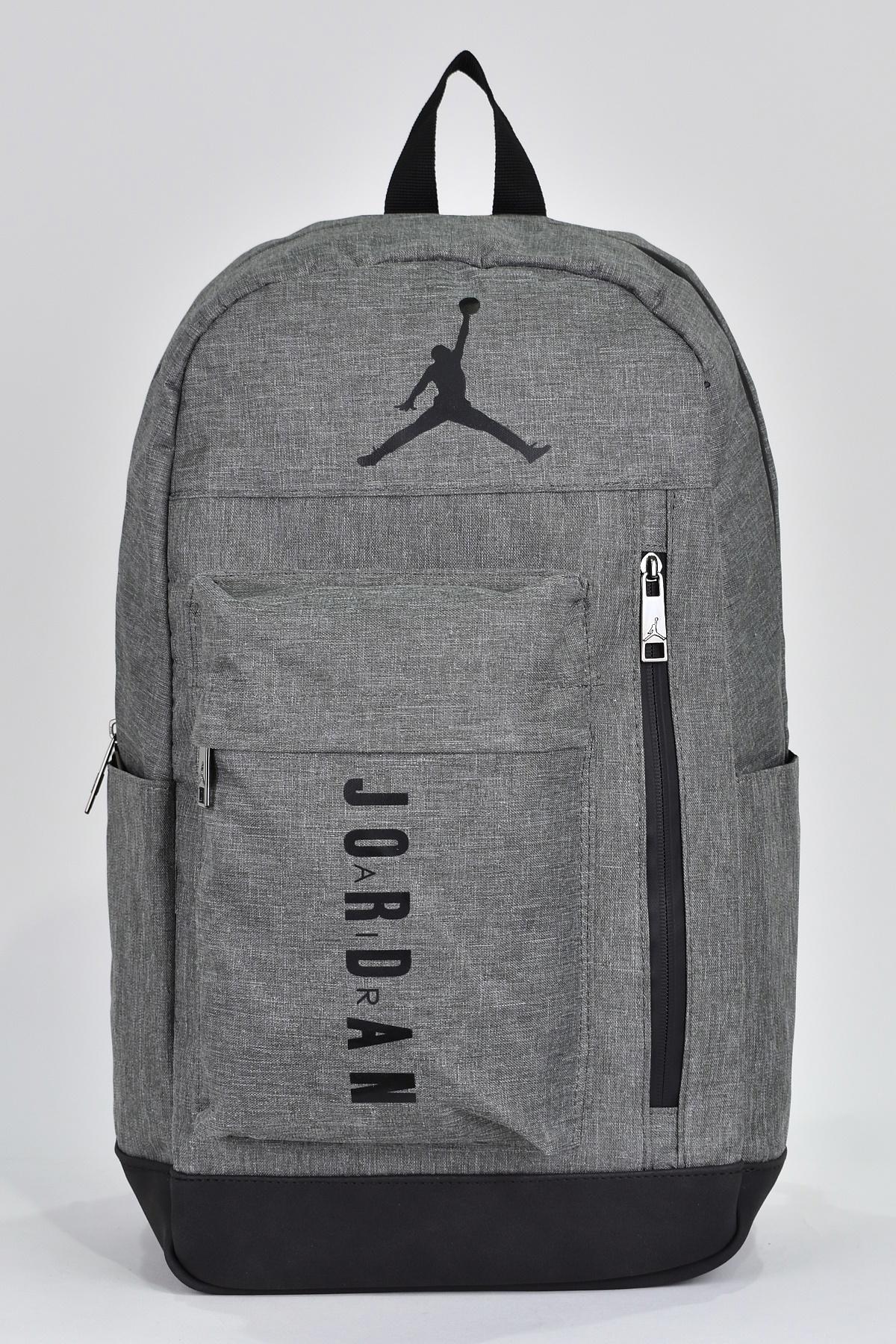 Jordan Q3098 Jordan 3 Gözlü Gri Lise-Üniversite Unisex Sırt Çantası