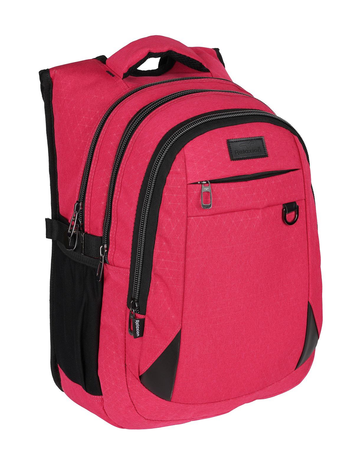 RKY Serenity Su Geçirmez 4 Gözlü Pembe Lise-Üniversite Unisex Sırt Çantası