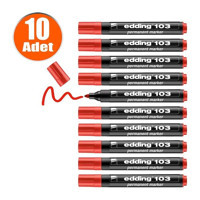 Edding 103 10 Adet Doldurulabilir Silinmeyen Kırmızı Tahta Kalemi