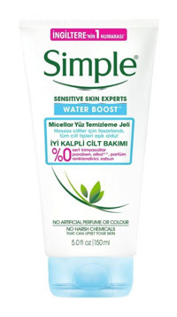 Simple Water Boost Micellar Tüm Ciltler İçin Yüz Temizleme Jeli 150 ml
