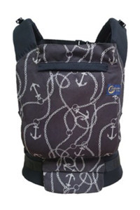 Babalinbaby Gri Çapa Bel Destekli Siyah Sling