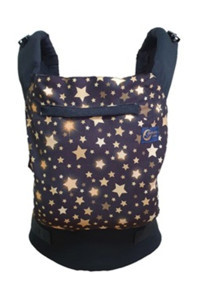 Babalinbaby Yaldızlı Yıldızlar Bel Destekli Siyah Sling