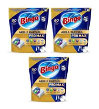Bingo Akıllı Kapsül Pro Max Tablet Bulaşık Makinesi Deterjanı 3 x 60 Adet