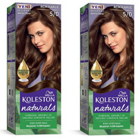 Wella Koleston Naturals 5.0 Açık Kahve Krem Saç Boyası 2x50 ml