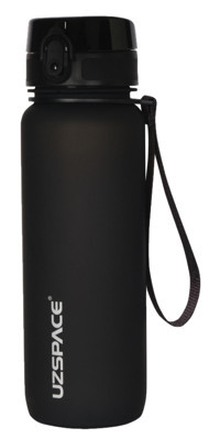 Uzspace Siyah Plastik Matara 800 ml