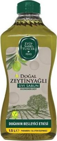Eyüp Sabri Tuncer Zeytinyağlı Alkolsüz Vegan Parabensiz Organik Nemlendiricili 2'li 1.5 lt Sıvı Sabun
