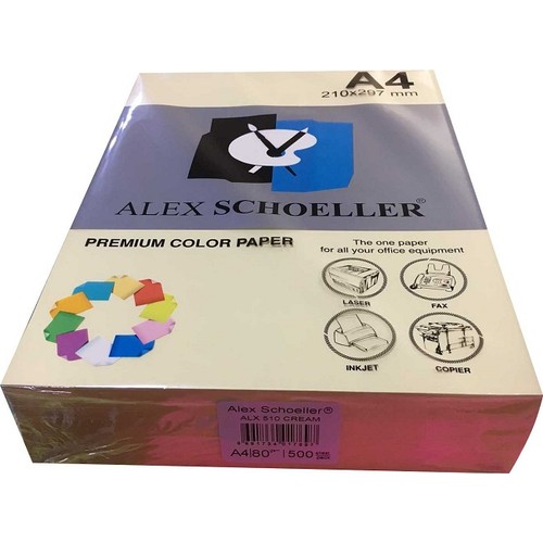 Alex Schoeller ALX 510 A4 80 gr 500 Yaprak 1 Top Krem Fotokopi Kağıdı