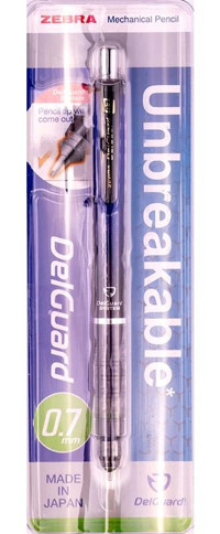 Zebra Delguard Silgili Plastik Metalik Mavi 0.7 mm Uçlu Versatil Kalem
