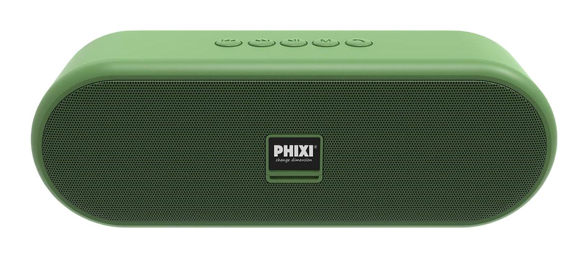 Phixi Force S13 TWS 10 W Radyolu Taşınabilir Yeşil Bluetooth Hoparlör
