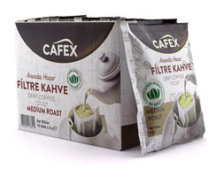Cafex Medium Roast Sade Öğütülmüş Filtre Kahve 16x8 gr