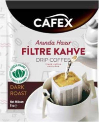 Cafex Tek İçimlik Sade Öğütülmüş Filtre Kahve 10x8 gr
