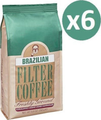 Mehmet Efendi Sade Brezilya Arabica Öğütülmüş Filtre Kahve 6x250 gr