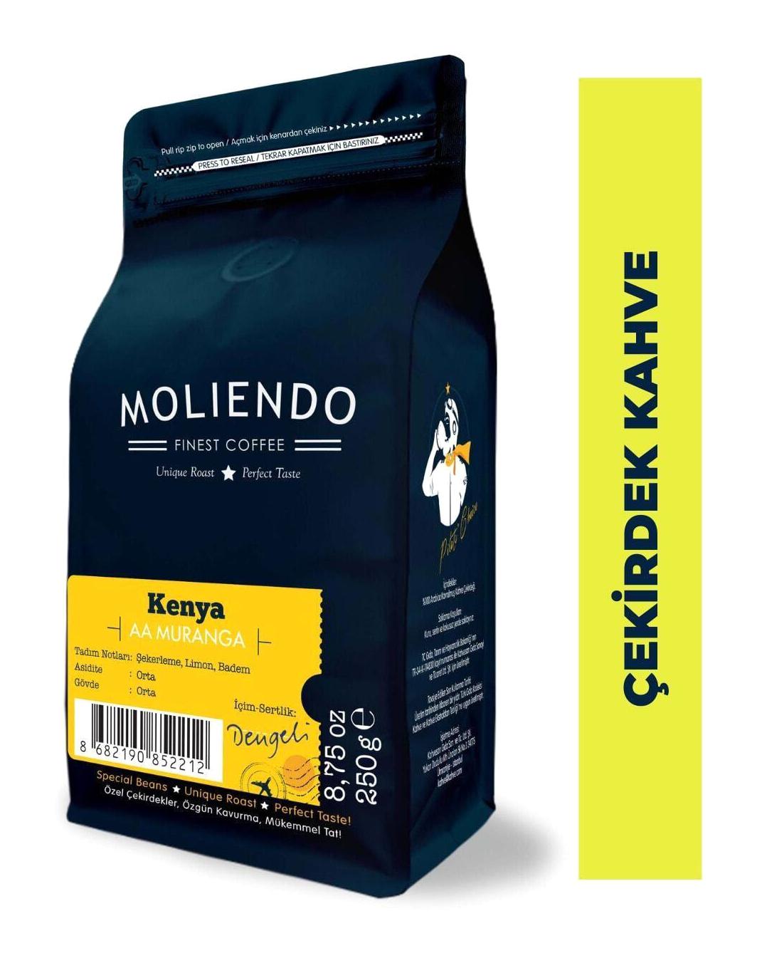 Moliendo Kenya Çekirdek Filtre Kahve 250 gr