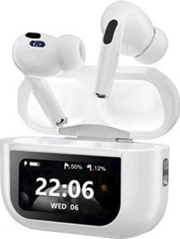Schitec A88 Pro 5.0 Silikonlu Gürültü Önleyici Kablosuz Kulak İçi Bluetooth Kulaklık Beyaz