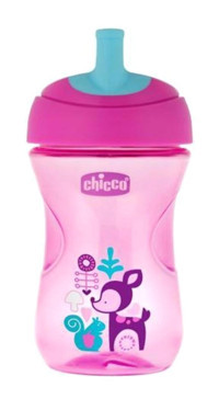 Chicco Pipetli Kulpsuz 12 Ay+ 266 ml Alıştırma Bardağı Pembe