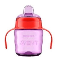 Philips Avent Eğitici Pipetli Akıtmaz Kulplu 6 Ay+ 200 ml Alıştırma Bardağı Pembe
