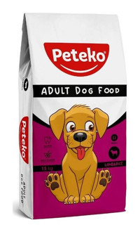 Peteko Kuzu Etli Tüm Irklar Yetişkin Köpek Maması 15 kg
