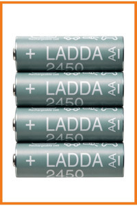 Alony Home Ladda 1.2 V 2450 mAh Ni-Mh AA / Kalem Şarjlı Pil 4'lü