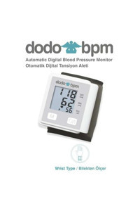 Dodo Ld-733 1 Kullanıcı 90 Ölçüm Hafızalı Dijital Bilekten Tam Otomatik Tansiyon Aleti