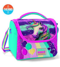 Yaygan Çanta 11758 Unicornlu Termoslu Pembe Beslenme Çantası