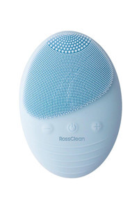 Rossclean Pro Yağlı Ciltler İçin 1 Başlıklı Fırçalı Silikon Şarjlı Titreşimli Yüz Temizleme Cihazı Mavi