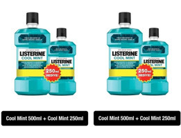 Listerine Cool Mint Nane Aromalı 500+250 ml Ağız Gargarası