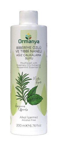 Ormanya Florürsüz Nane Aromalı 200 ml Ağız Gargarası