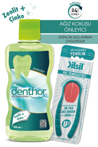 Denthor Alkolsüz Çinko Aromalı 400 ml Ağız Gargarası