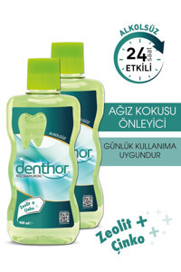 Denthor Alkolsüz Çinko Aromalı 400x2 ml Ağız Gargarası