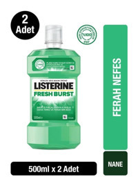 Listerine Fresh Burst Nane Aromalı 500x2 ml Ağız Gargarası