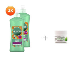 Elidor Belirgin Bukleler Badem Sütlü Silikonsuz Sülfatsız Nemlendirici Tuzsuz Keratinli Boyalı Saçlar Kıvırcık Saçlar İçin Durulanmayan Unisex Saç Kremi 265 ml