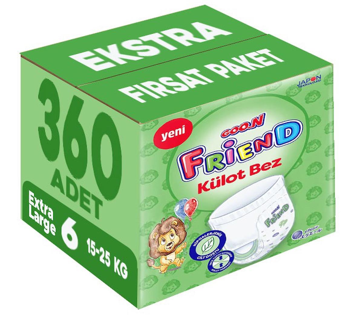 Goon Friend 6 Numara Külot Bebek Bezi 360'lı