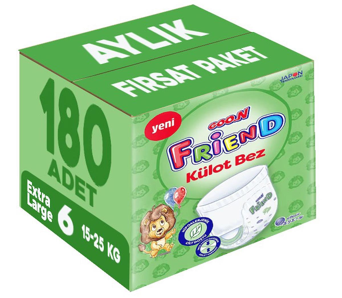 Goon Friend 6 Numara Külot Bebek Bezi 180'li
