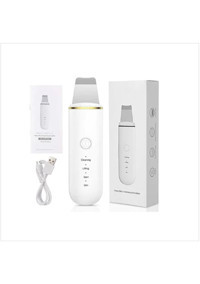 Ultrasonik Gmx1017798 Tüm Ciltler İçin 1 Başlıklı Şarjlı Titreşimli Yüz Temizleme Cihazı Beyaz
