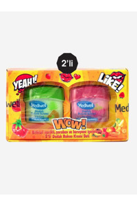 Mediwell Ananaslı-Çilekli Yetişkin Dudak Nemlendirici Balm 2x5 gr
